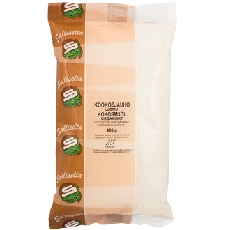 Sallinen Kookosjauho luomu 400g kalorit ja ravintosisältö