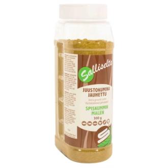 Salliselta Juustokumina 300g jauhettu kalorit ja ravintosisältö - 375 kcal