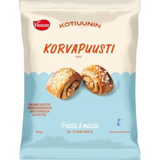VAASAN KOTIUUNIN Korvapuusti 9 kpl x 60 g pakaste kalorit ja ravintosisältö