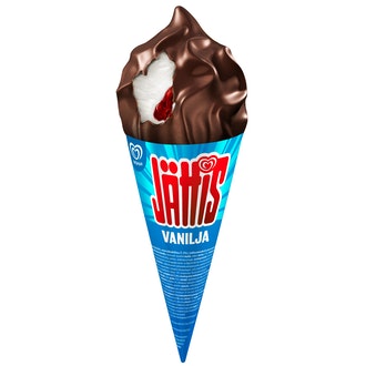Ingman Jättis 113g vaniljanmakuinen kermajäätelötuutti kalorit ja ravintosisältö