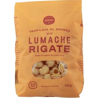 Herkku Lumache rigate durumpasta 500 g kalorit ja ravintosisältö - 353 kcal