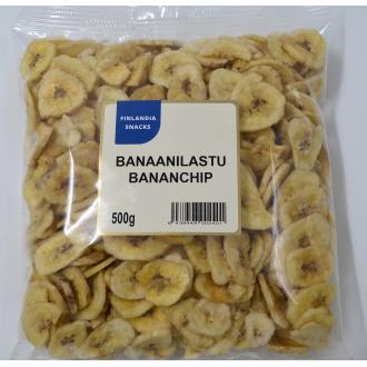 Finlandia Snacks Banaanilastuja 500g kalorit ja ravintosisältö - 510 kcal