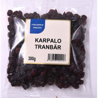 Finlandia Snacks kuivattu Karpalo 300g kalorit ja ravintosisältö - 349 kcal