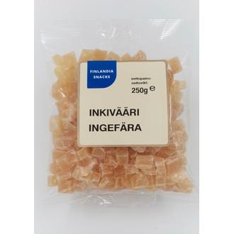 Finlandia Snacks sokeroitu Inkivääri 250g kalorit ja ravintosisältö