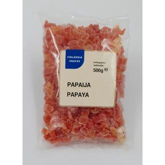 Finlandia Snacks kuivattuja Papaijapaloja 500g kalorit ja ravintosisältö