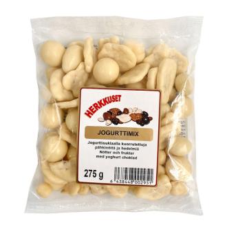 Herkkuset jogurttimix 275g kalorit ja ravintosisältö - 522 kcal