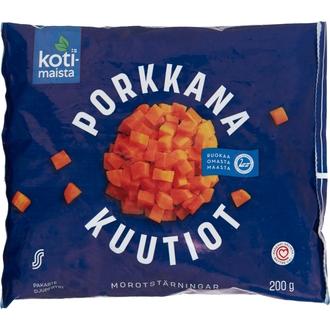 Kotimaista Porkkanakuutiot pakaste 200g kalorit ja ravintosisältö - 35 kcal