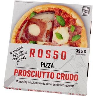 Rosso Pizza Prosciutto Crudo 375g kalorit ja ravintosisältö