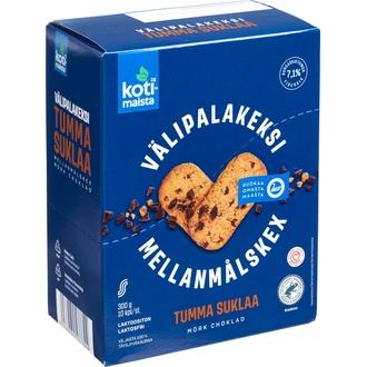 Kotimaista Välipalakeksi tumma suklaa 10 x 30g kalorit ja ravintosisältö - 418 kcal