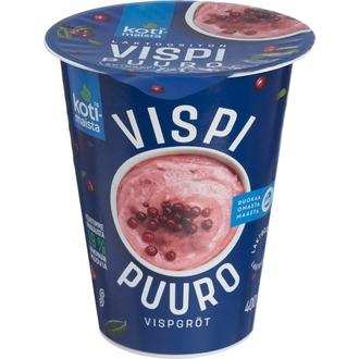 Kotimaista Vispipuuro 400g kalorit ja ravintosisältö - 76 kcal