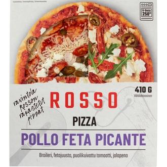 Rosso Pizza Pollo Feta Picante 410g kalorit ja ravintosisältö