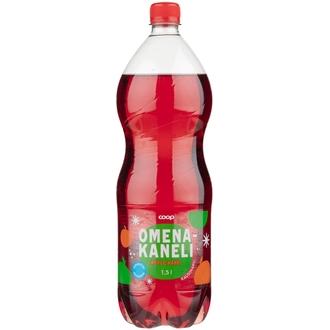 Coop omena-kaneli virvoitusjuoma sokeriton 1,5l kalorit ja ravintosisältö - 1 kcal