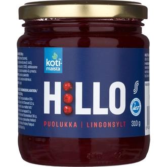 Kotimaista puolukkahillo 310 g kalorit ja ravintosisältö - 156 kcal