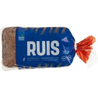 Kotimaista ruisleipäpala 9 kpl 450 g kalorit ja ravintosisältö - 252 kcal