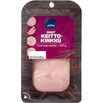 Rainbow Ohut Keittokinkku 200g kalorit ja ravintosisältö - 91 kcal