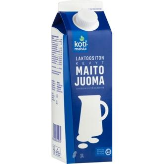 Kotimaista Laktoositon kevytmaitojuoma 1 l UHT kalorit ja ravintosisältö - 39 kcal
