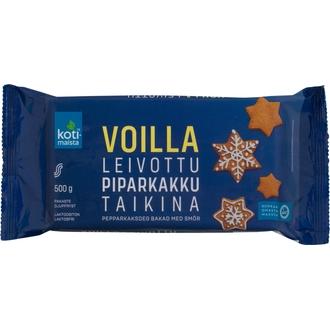 Kotimaista voilla leivottu piparkakkutaikina 500 g pakaste kalorit ja ravintosisältö - 381 kcal