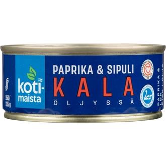 Kotimaista kala öljyssä paprika & sipuli 150 g/115 g kalorit ja ravintosisältö