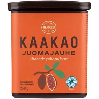 Herkku kaakaojuomajauhe 250 g kalorit ja ravintosisältö - 417 kcal