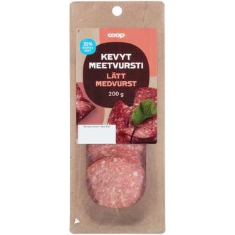Coop kevyt meetvursti 200g kalorit ja ravintosisältö - 289 kcal