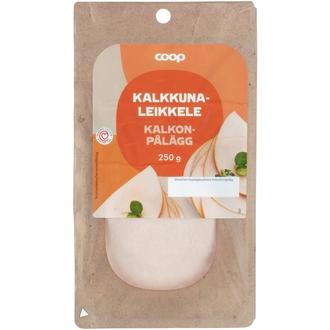Coop Kalkkunaleikkele 250g kalorit ja ravintosisältö - 94 kcal