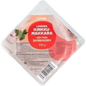 Coop lihaisa kinkkumakkara viipale 250 g kalorit ja ravintosisältö - 205 kcal
