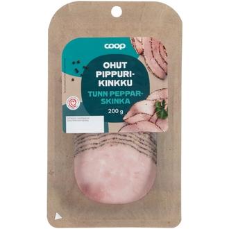 Coop ohut pippurikinkku 200 g kalorit ja ravintosisältö - 98 kcal