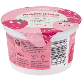 Coop mansikkaviili vähälaktoosinen 200 g kalorit ja ravintosisältö - 79 kcal