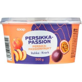 Coop persikka-passionrahka 3,5% 500g kalorit ja ravintosisältö - 104 kcal