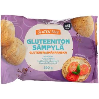 Coop gluteeniton sämpylä 4kpl 320g, pakaste kalorit ja ravintosisältö - 293 kcal