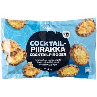Coop cocktailpiirakka n. 15 kpl 675 g raakapakaste kalorit ja ravintosisältö - 157 kcal
