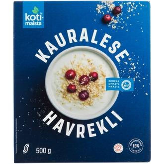 Kotimaista kauralese 500 g kalorit ja ravintosisältö - 365 kcal