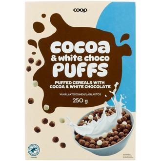 Coop kaakao-valkosuklaamurot 250 g kalorit ja ravintosisältö - 379 kcal