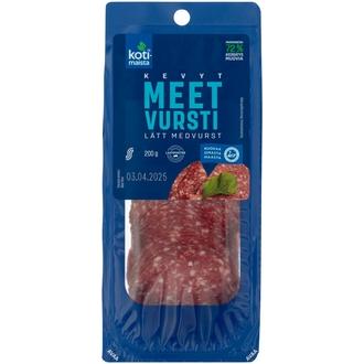 Kotimaista kevyt Meetvursti 200 g kalorit ja ravintosisältö - 316 kcal