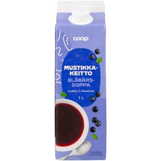 Coop mustikkakeitto 1l kalorit ja ravintosisältö - 34 kcal