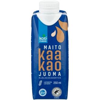 Kotimaista maitokaakaojuoma 250 ml kalorit ja ravintosisältö - 55 kcal