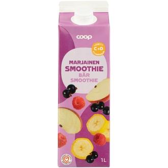 Coop marjainen smoothie C+D 1l kalorit ja ravintosisältö - 39 kcal