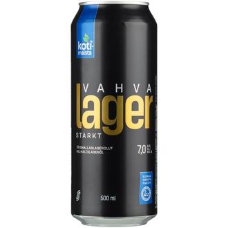Kotimaista Vahva Lager 7,0% olut 0,5l tölkki kalorit ja ravintosisältö - 57 kcal