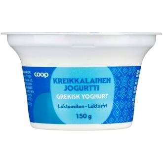 Coop kreikkalainen jogurtti 2 % laktoositon 150 g kalorit ja ravintosisältö - 70 kcal