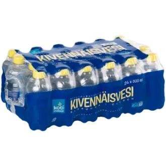 24 x Kotimaista hiilihapotettu kivennäisvesi sitruuna 0,33l kalorit ja ravintosisältö - 0 kcal