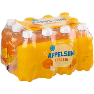 12 x Coop sokeriton appelsiini virvoitusjuoma 0,33l kalorit ja ravintosisältö