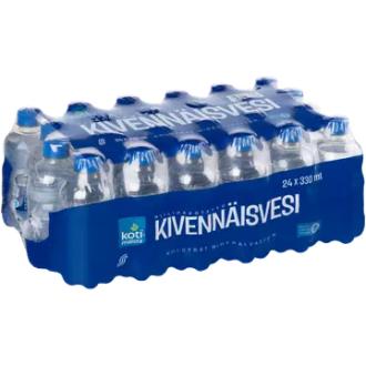24 x Kotimaista hiilihapotettu kivennäisvesi 0,33l kalorit ja ravintosisältö - 0 kcal