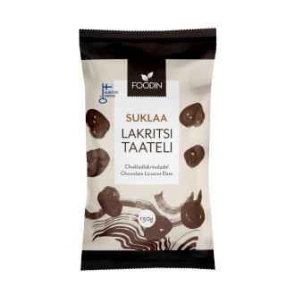 Foodin Suklaalakritsitaateli 130g kalorit ja ravintosisältö - 392 kcal