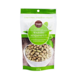 NOH paahdetut wasabi soijapavut 113g kalorit ja ravintosisältö - 380 kcal