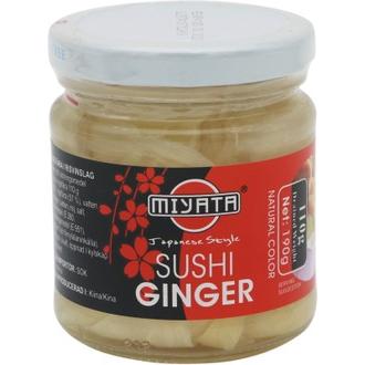 Miyata viipaloitu inkivääri 190/110g kalorit ja ravintosisältö - 60 kcal