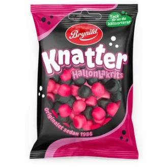 Brynild Knatter Vadelma & Lakritsi makeisraesekoitus 80g kalorit ja ravintosisältö - 366 kcal