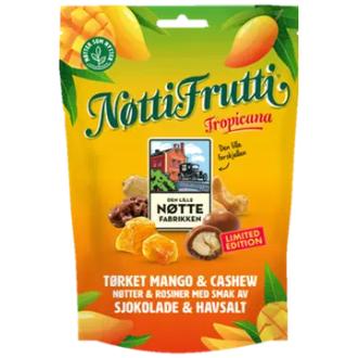 Den Lille Nøttefabrikken Nøtti Frutti Tropicana RA 160 g kalorit ja ravintosisältö - 493 kcal