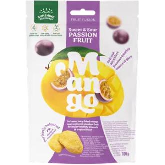 Sunshine Delights Fruit Fusion Passion Fruit Mango 100g kalorit ja ravintosisältö - 354 kcal