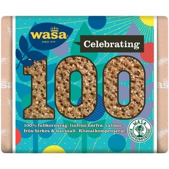 Wasa 245g 100 vuotta Siemenet & Merisuola Näkkileipä kalorit ja ravintosisältö