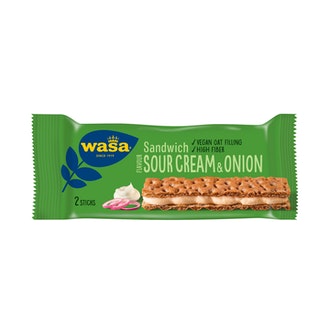 Wasa Sandwich 33g sour cream & onion kalorit ja ravintosisältö